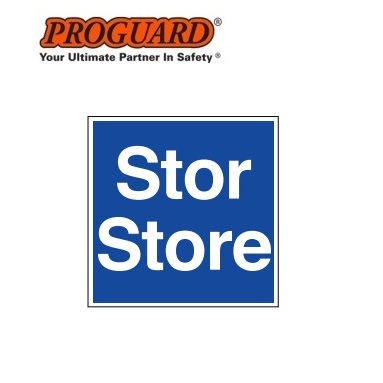 Proguard Store Stor Stores Gudang Information Sign PVC Plastic Label ...