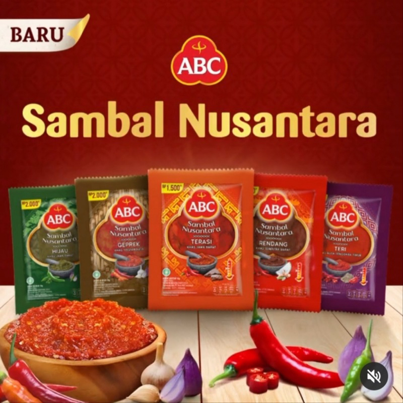 PRODUK INDONESIA HALAL ABC SAMBAL NUSANTARA 18 ANEKA VARIASI TERI ...