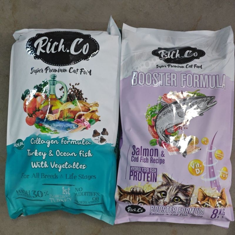 2 x 8kg Rich. Co Super Premium Collagen & Booster Formula Cat Food