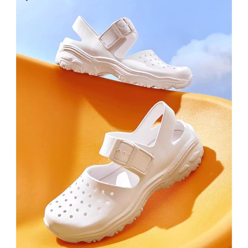 [Ready Stock ]Sandals Kasut Flat Heel Free Button Jibbitz Soft Sole ...