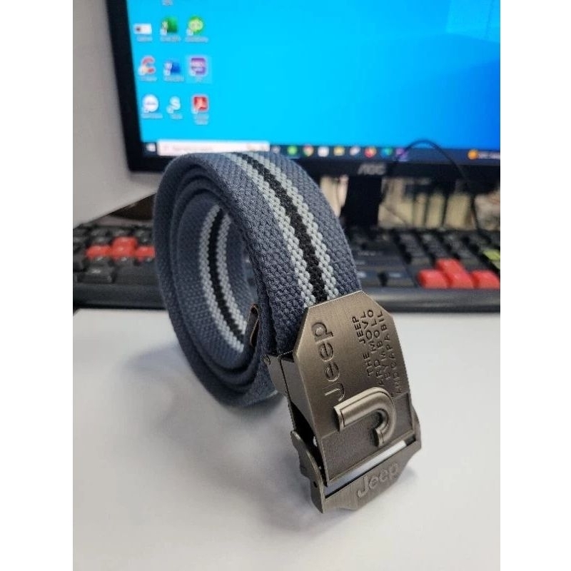 😍Men's Jeep Outdoor Sports Belt Canvas Adjustable Casual Buckle