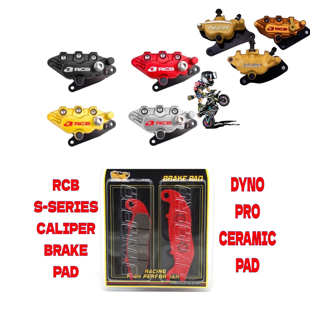 RCB S-SERIES NISSIN SAMURAI CALIPER BRAKE PAD CERAMIC DYNOPRO | Shopee ...