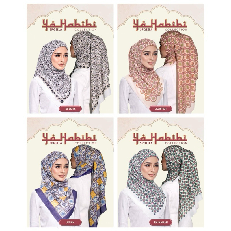 ShawlPublika Edisi Ya Habibi Collection Ready Stock Jan 2024. Tudung ...