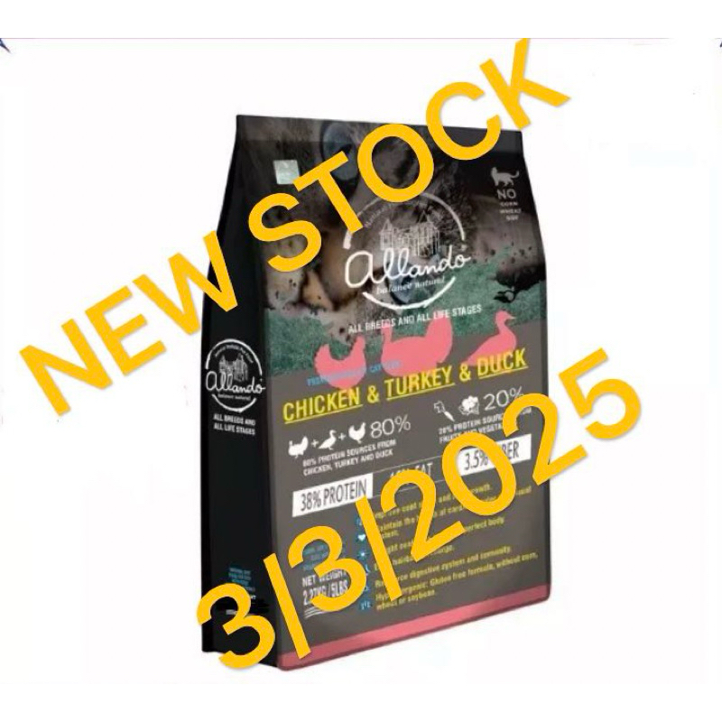 Allando Chicken&Turkey&Duck (Cat Food) 6.8kg Shopee Malaysia