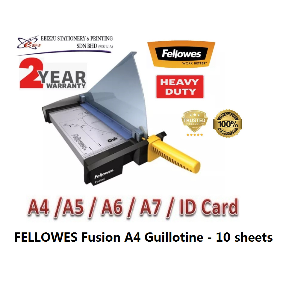 FELLOWES Fusion A4 Guillotine 10 sheets (Paper Cutter, Paper Trimmer