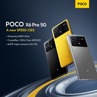 New-POCO X6 Pro 5G Dimensity 8300 Ultra/120Hz AMOLED display/powered by  Xiaomi HyperOS