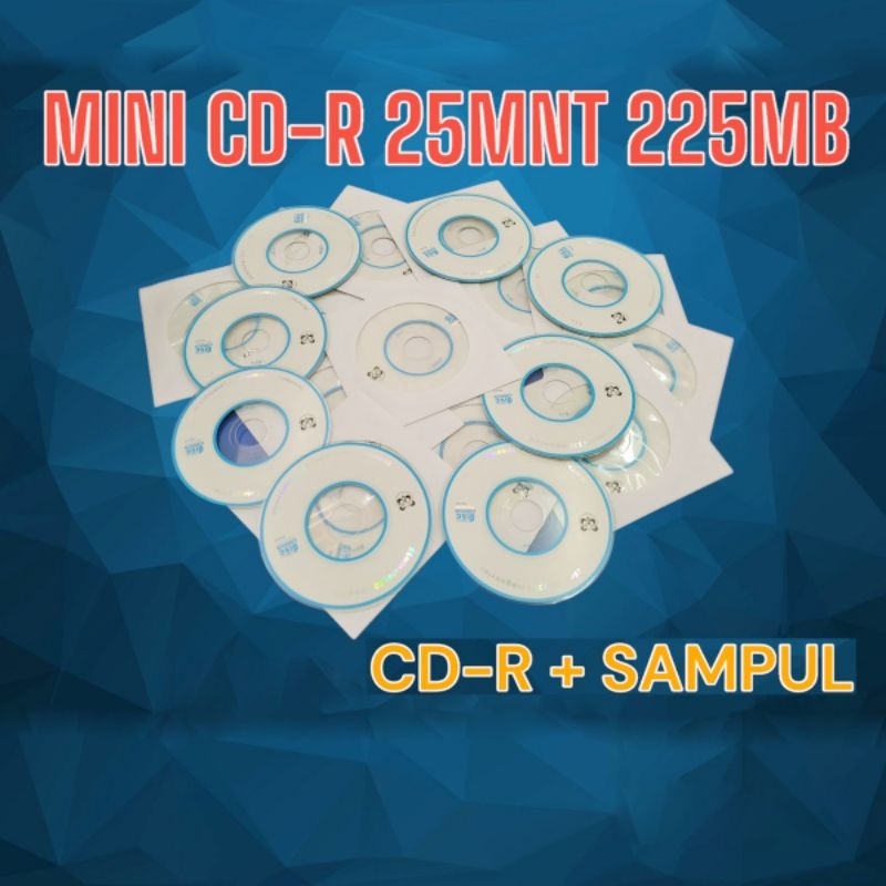 PANDA Mini CD-R 25Mnt 225MB / CD Kosong Burn Gambar, Dokumen dll ...