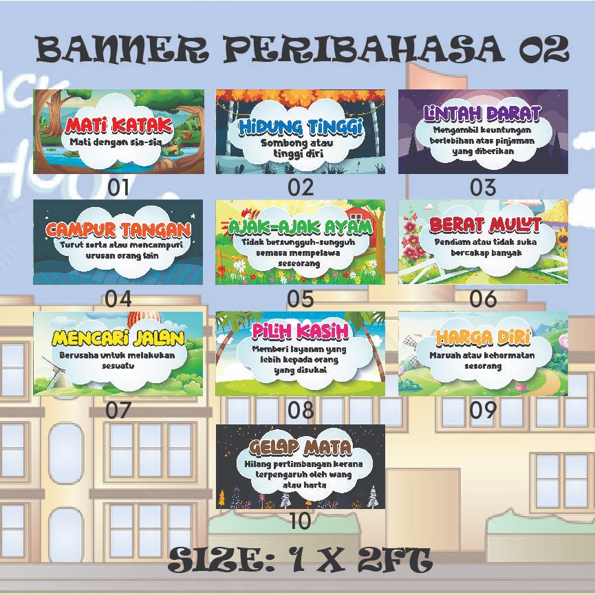 POSTER PERIBAHASA BAHASA MELAYU 02 | Shopee Malaysia