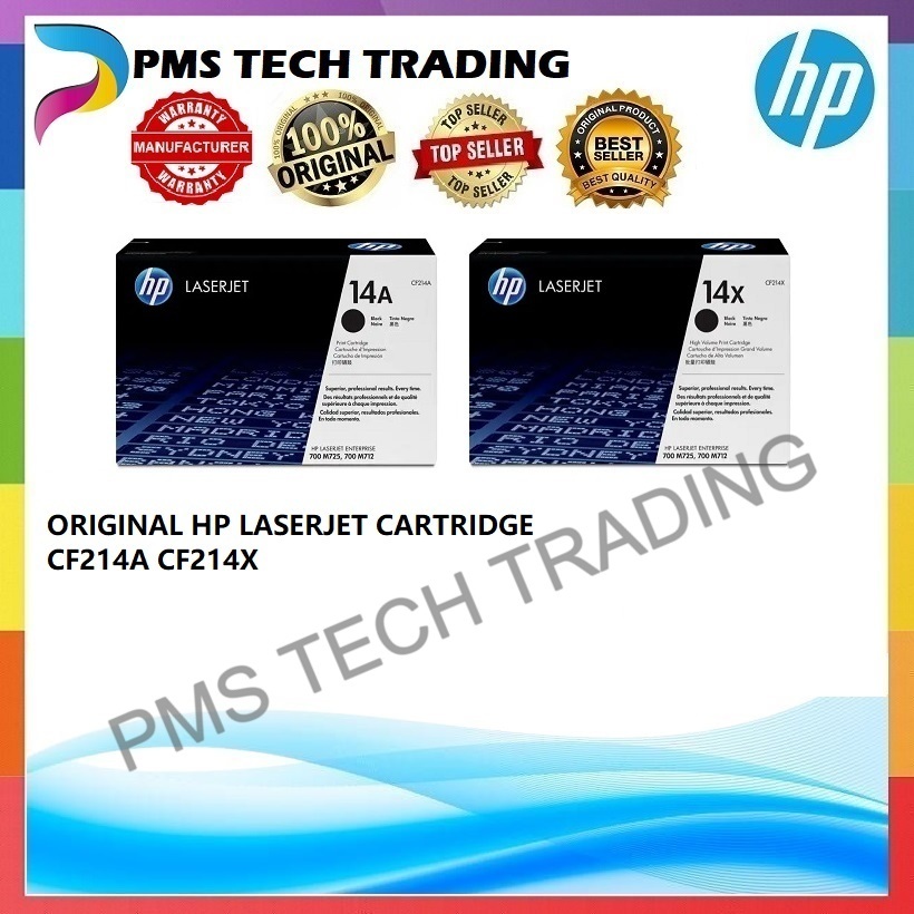 ORIGINAL HP LASERJET CARTRIDGE 14A CF214A / 14X CF214X 700 M712 ...