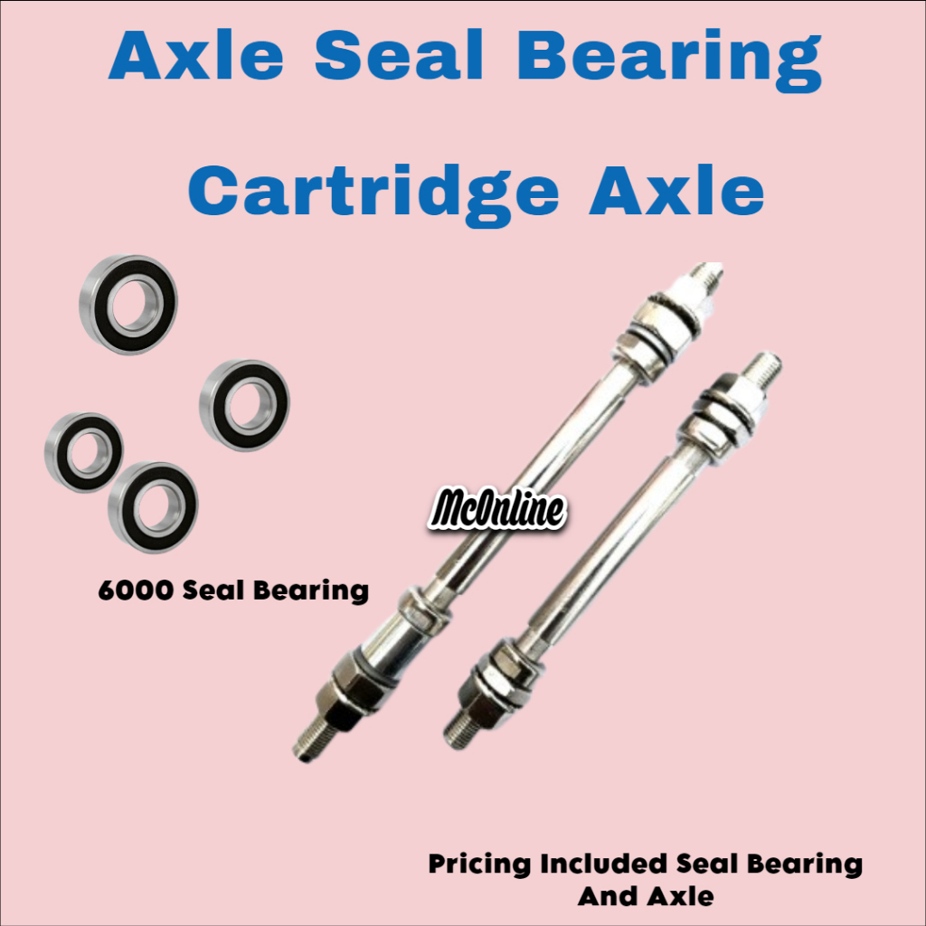 Bicycle Wheel Set Mtb Replace Axle Seal Bearing Cartridge Axle Shopee