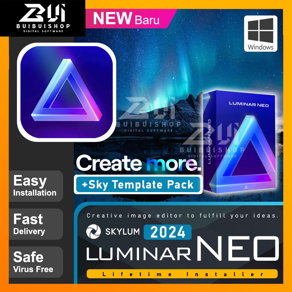 Luminar Neo 2024 l Luminar AI Luminar 4.+ Sky Template Pack l Latest