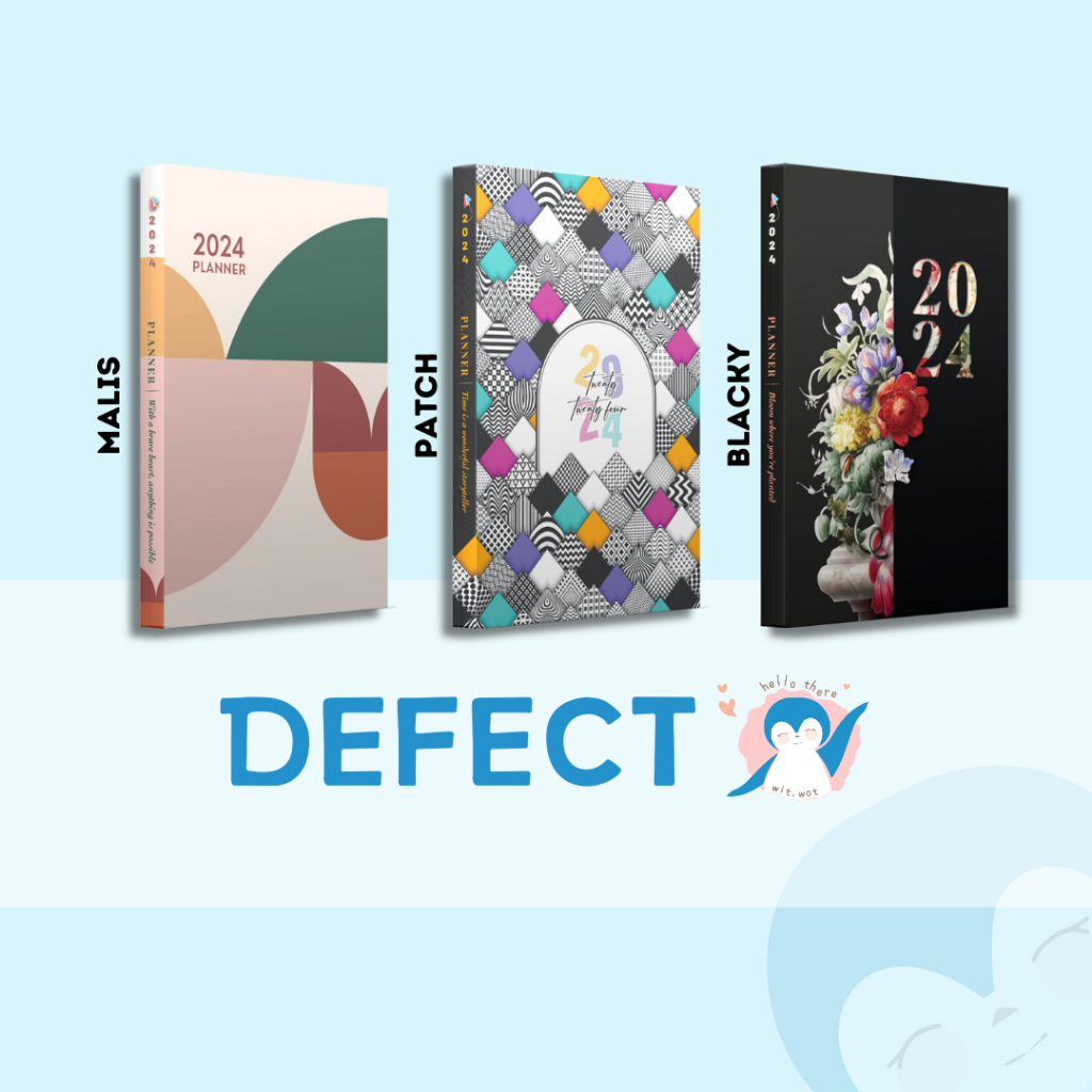 [DEFECT] BUY 1 FREE 1 A5 Planner 2024 + Free Gifts (Tent Calendar ...