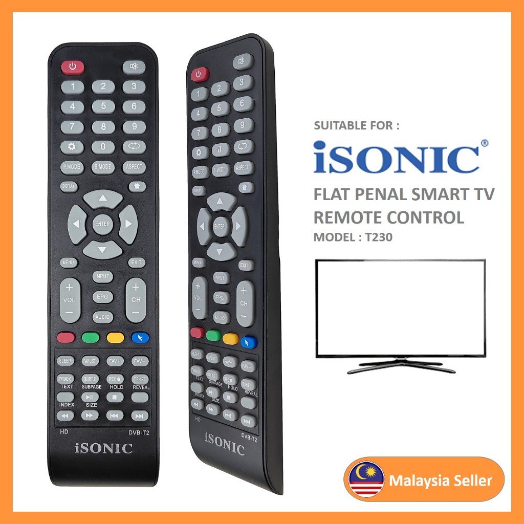 **Hight Quality** Isonic Flat Penal Smart Led tv Remote Control Model ...