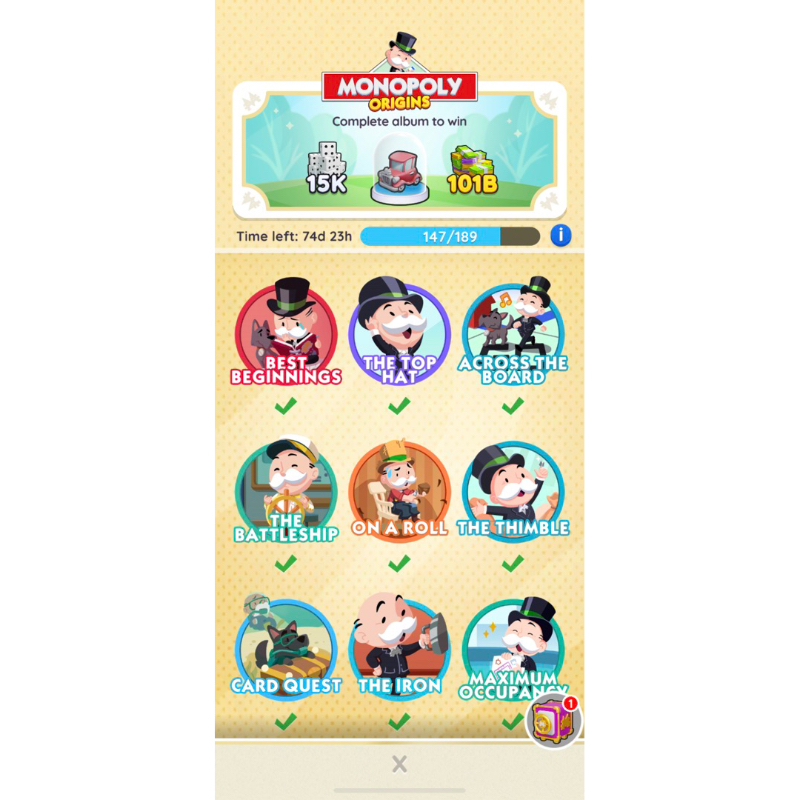 Sticker monopolygo murah 1star2star3star4star /harga berlainan setiap ...