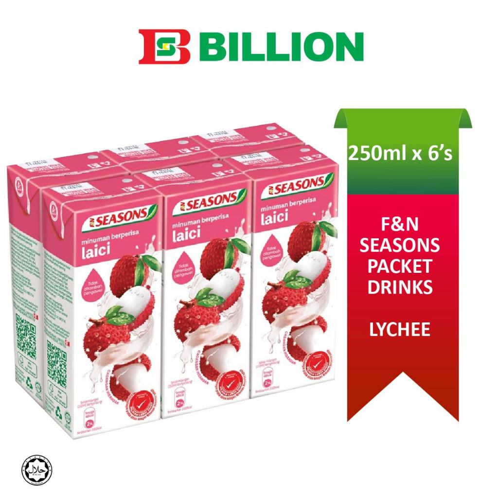 F&N SEASONS Packet Drinks - 250ml x 6's ( Assorted ) | Shopee Malaysia