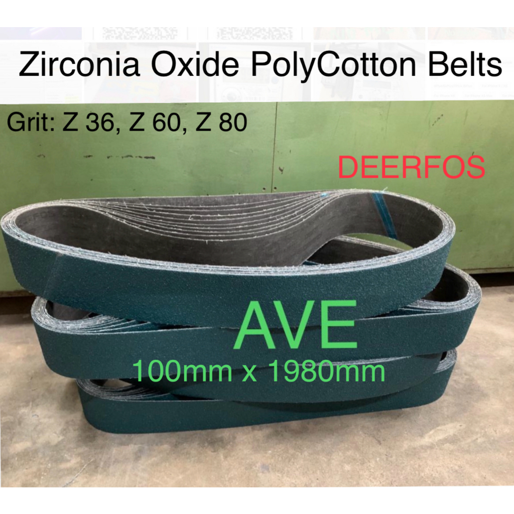 Sanding Belt Zirconia Sander Sand 100mm X 1980mm Z36 Z60 Z80 ( Joint
