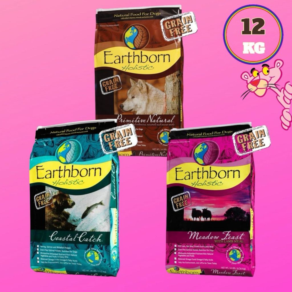 EARTHBORN HOLISTIC GRAIN FREE 12KG DRY DOG FOOD MEADOW FEAST PRIMITIVE NATURAL COASTAL CATCH Shopee Malaysia