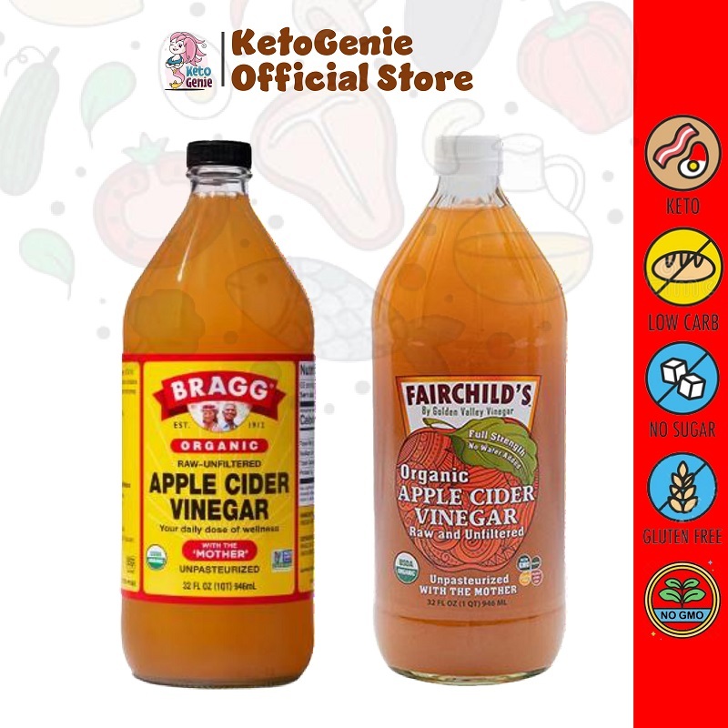 BRAGG / FAIRCHILD'S Organic Apple Cider Vinegar 946ml Sugar Free