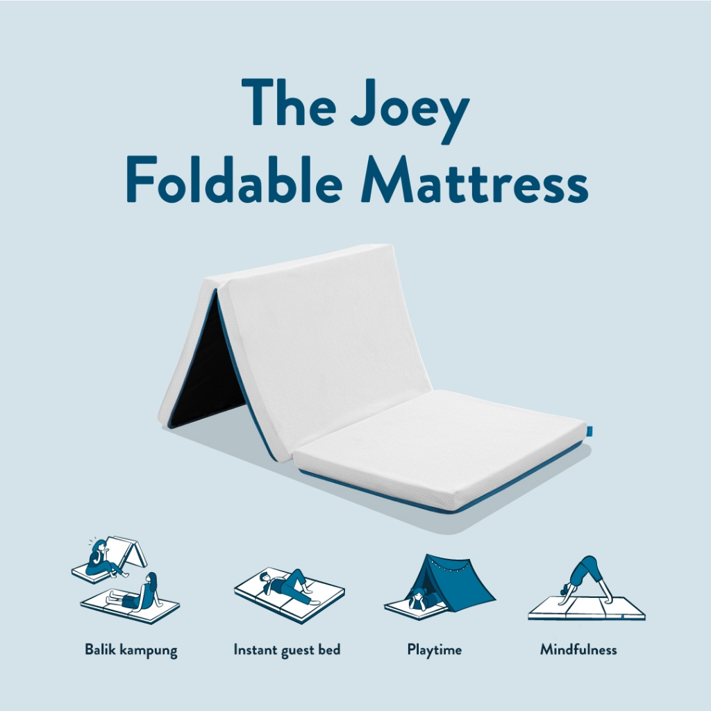 The Joey Foldable Mattress / Portable & Storable / 99Night Risk Free