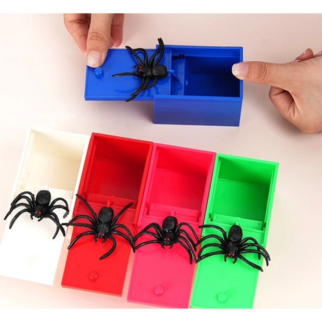 Stok Sedia Ada Mainan Prank Labah-Labah Kotak Toys Spider Surprise Box ...