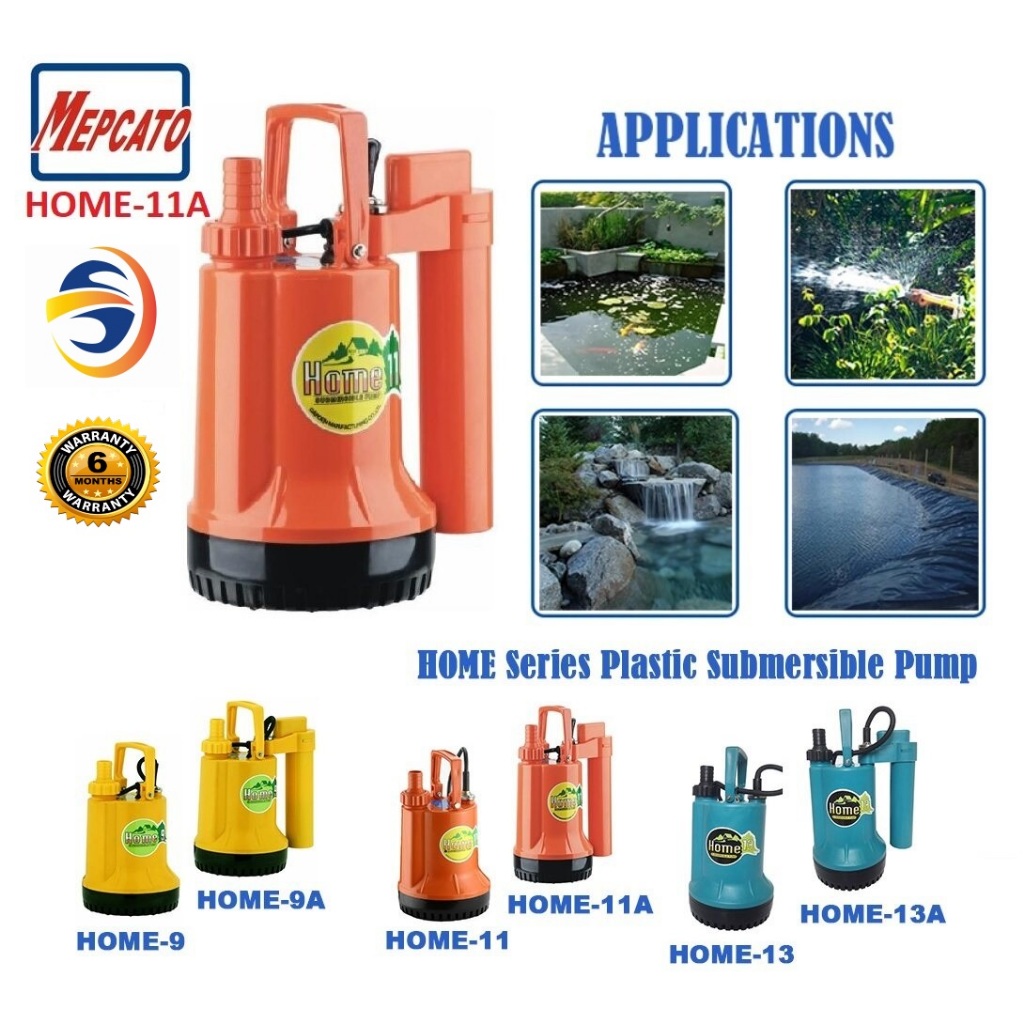 MEPCATO HOME 11/ HOME 11A SUBMERSIBLE PUMP / FISH POND PUMP / FOUNTAIN ...