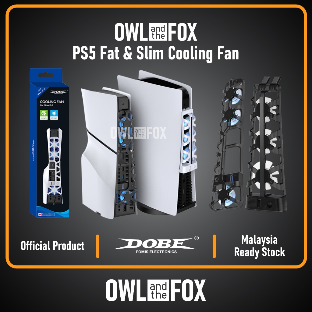 DOBE PS5 FAT / SLIM Console Host Cooling Fan Cooler 3 Fan Cooler TP5