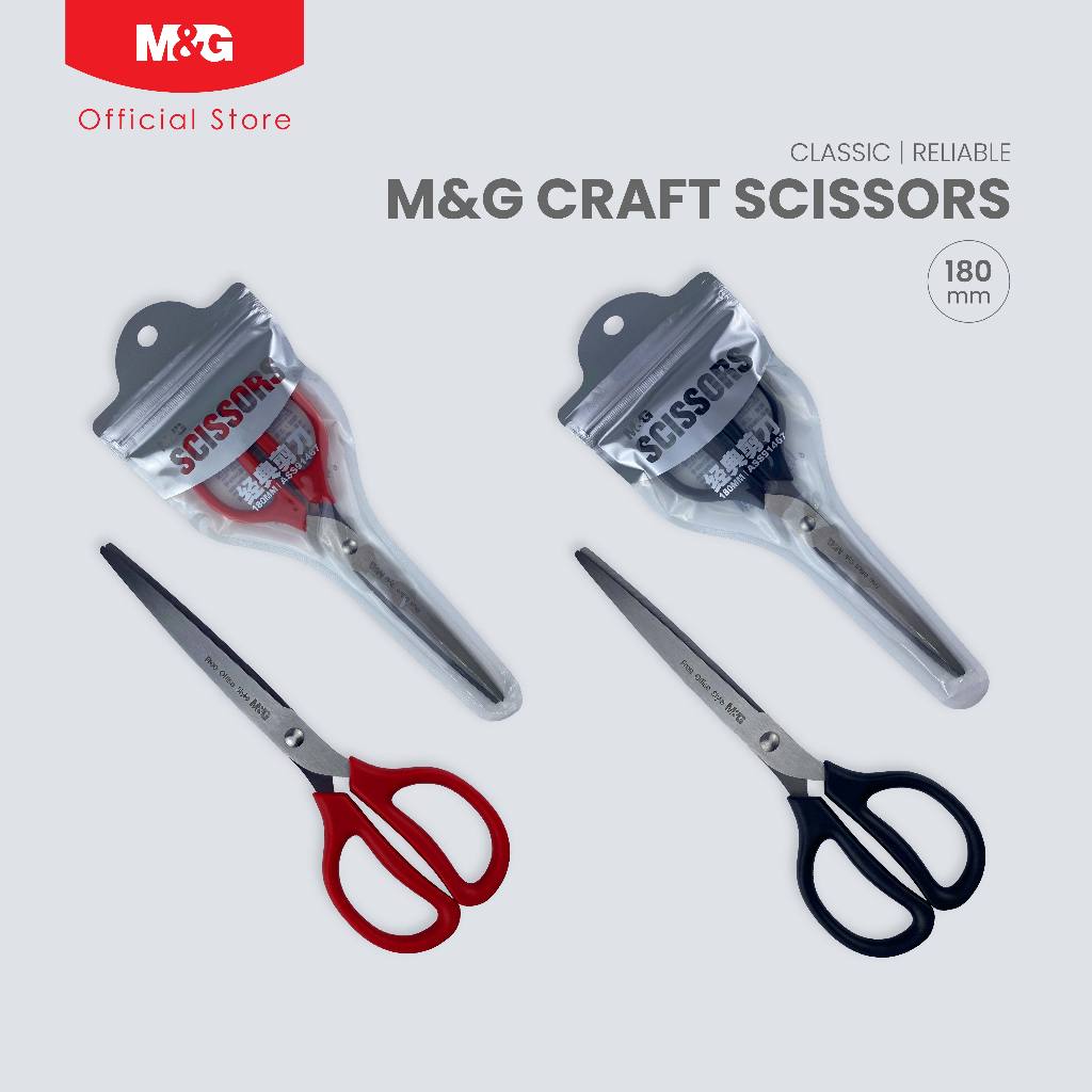 M&G Craft Scissors 7⅕ inch (180mm) - Ultra Smooth Cut Sharp Blades ...