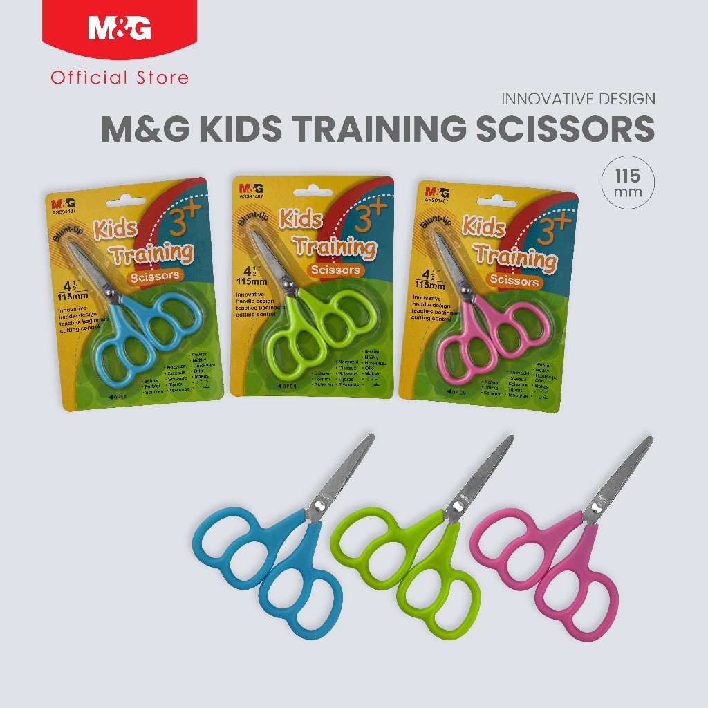 M&G Kids Training Safety Scissors 4½ inch (115mm) - Parenting Safety ...