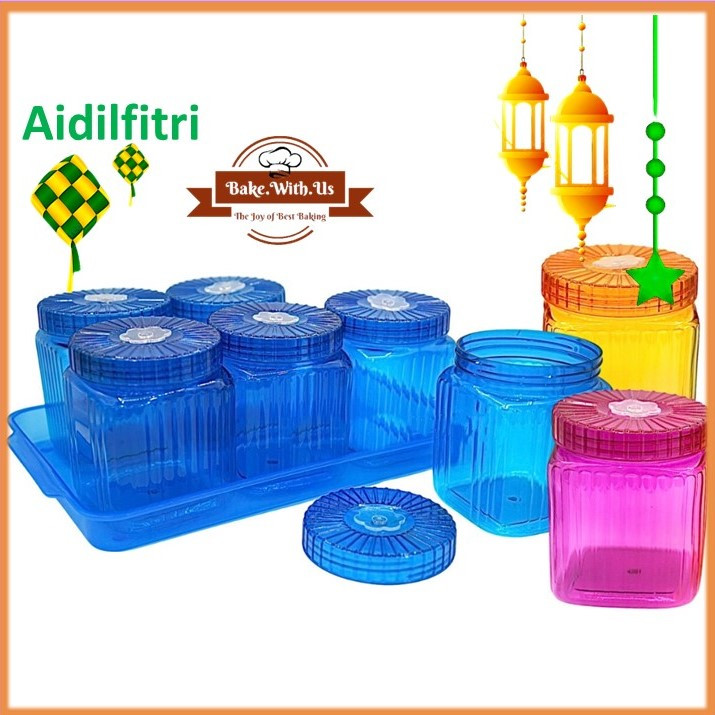 Cookies Container Set Bekas Kuih Raya Set Balang Kuih Raya Set