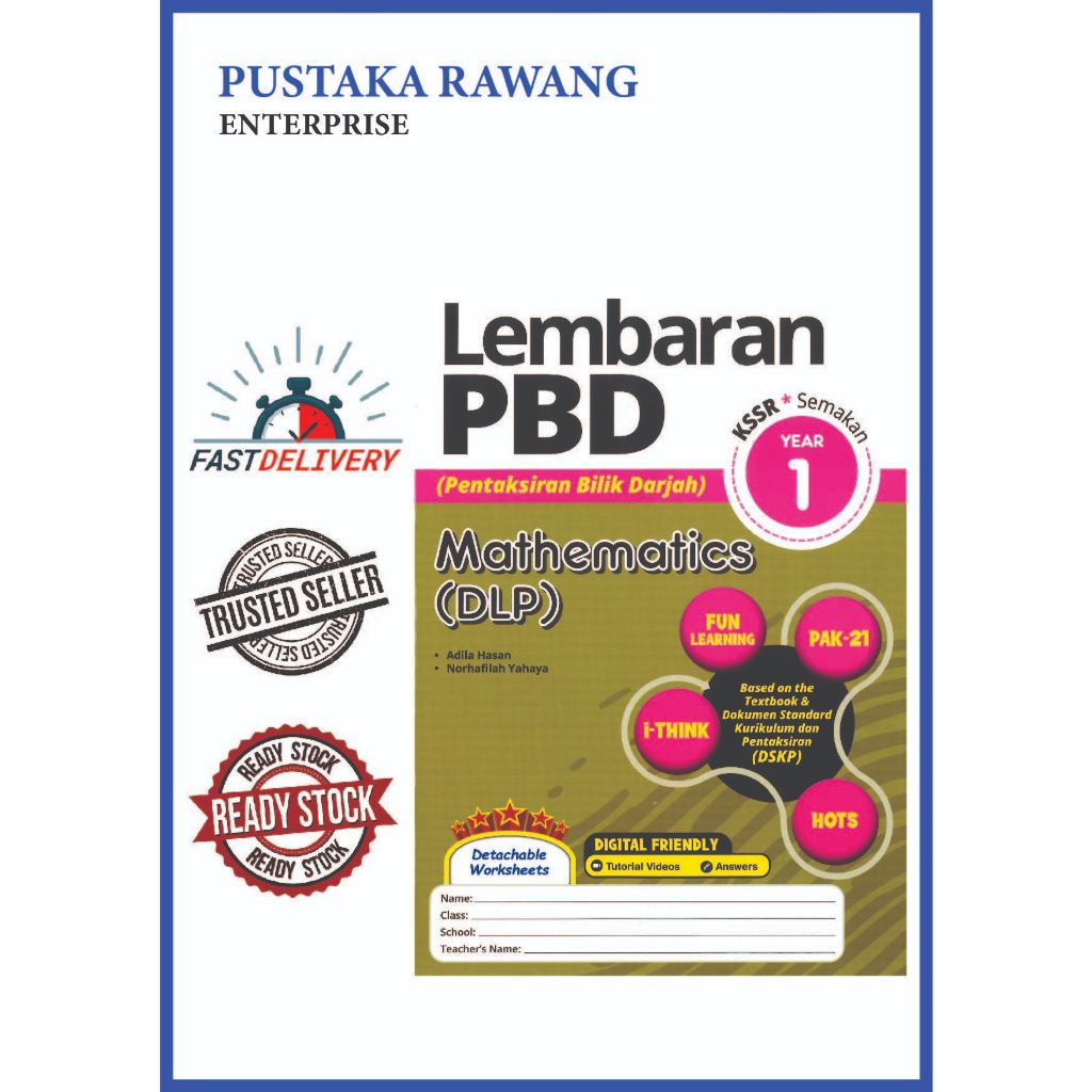 LEMBARAN PBD MATHEMATICS (DLP) YEAR 1 | Shopee Malaysia