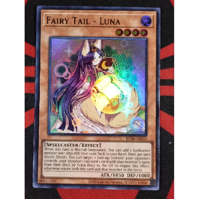 YUGIOH KONAMI CH02-AE026 CH02-JP026 RC04-AE010 RC04-JP010 Fairy Tail - Luna  (C/UR/SCR/CR) | Shopee Malaysia