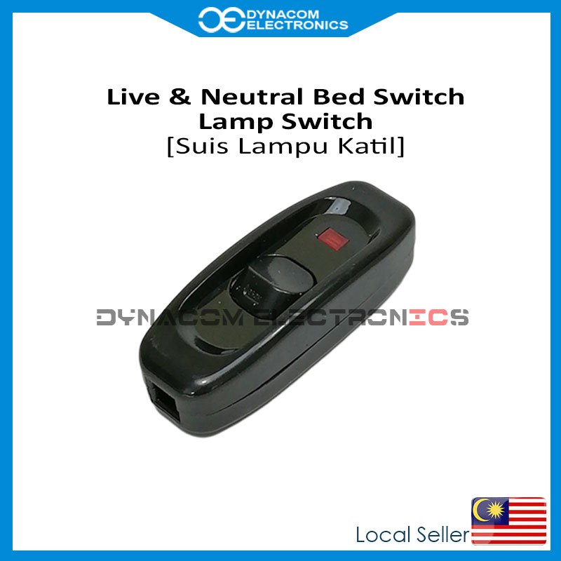 AC 250V 10A Inline ON/OFF Room Hall Lamp Desk Light Bed Switch With ...