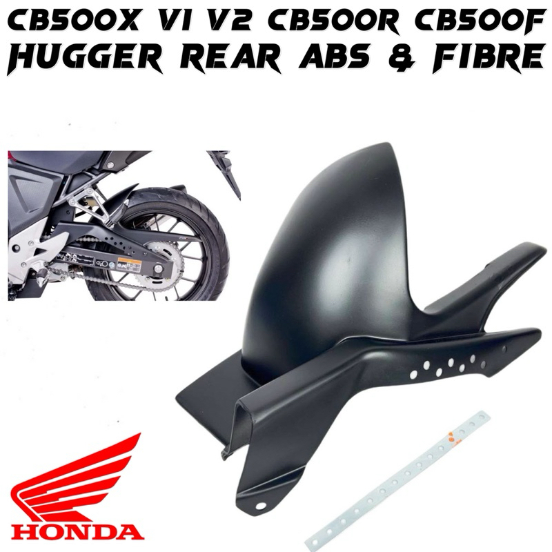 [ HUGGER REAR FIBRE & ABS ] HONDA CB500X CB500R CB500F CB500 CB 500F ...