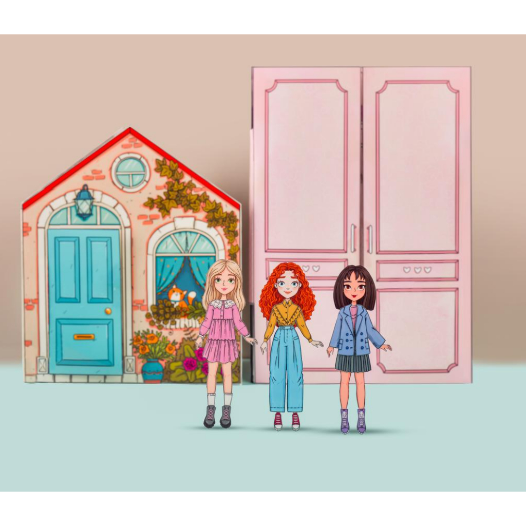 PDF] Cozy House Wardrobe Cute Girl Printable Preschool Kids Activity ...