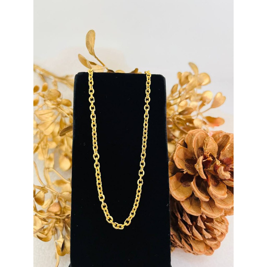 EMAS BANGKOK RANTAI LEHER ( 50 CM ) | Shopee Malaysia