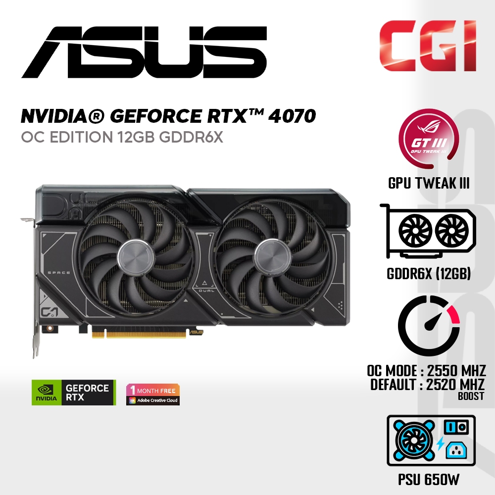 Jual Asus Rog Strix Geforce Rtx 4070 Oc Edition 12gb Gddr6x Di Seller