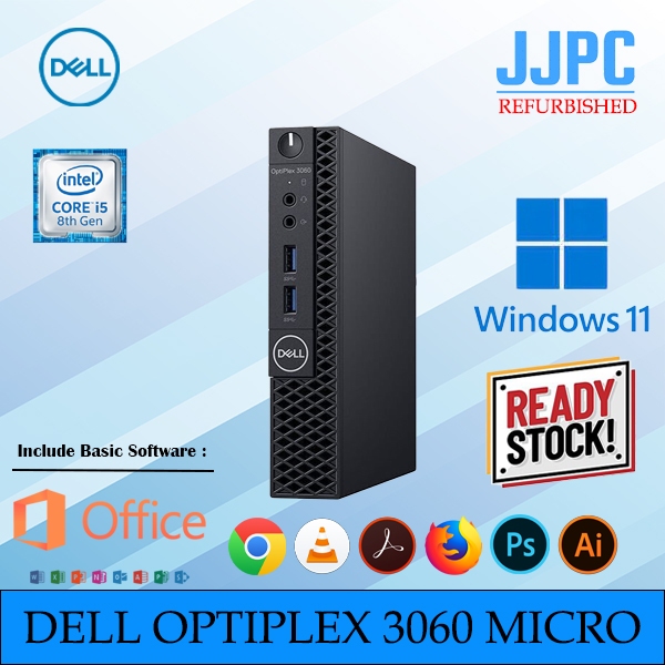 DELL 3060 MICRO PC DESKTOP I5-8500T 8GB 16GB RAM / 120GB 240GB