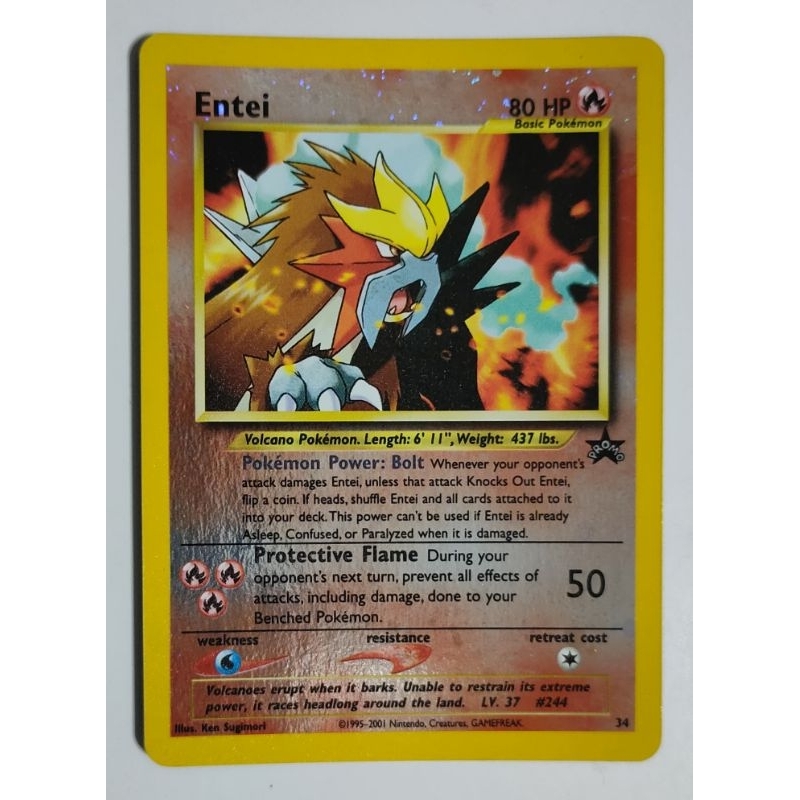 Entei - 34 - Reverse Holo Promo (Pokemon Wizards Black Star Promos) [Near  Mint] | Shopee Malaysia