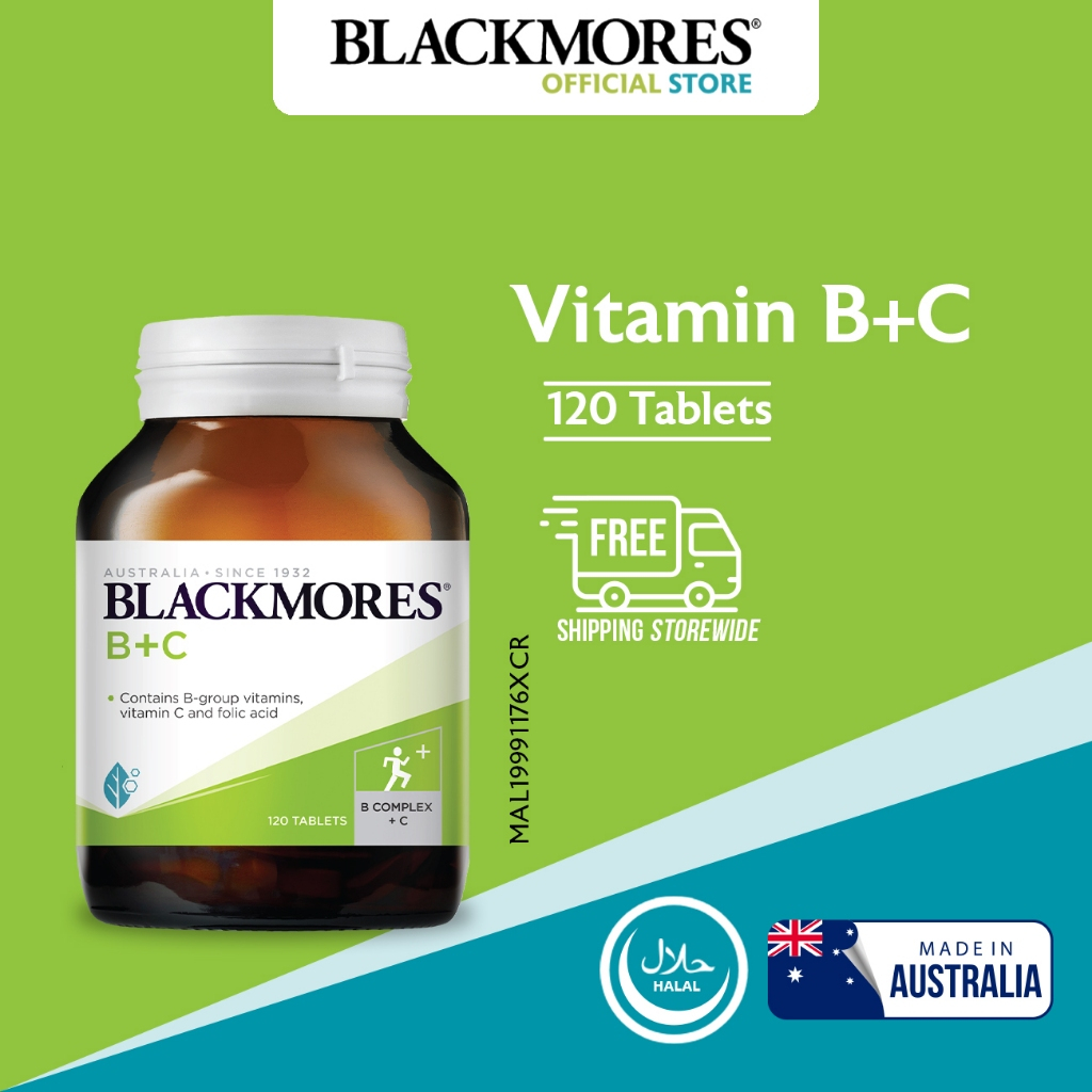 Blackmores Vitamin B + C (120's) Shopee Malaysia