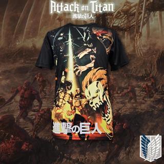 Attack on Titan Jersey AOT retro Tshirt SHINGEKI NO KYOJIN Anime Graphic  Design T Shirt Baju Shirts Short Sleeve, S