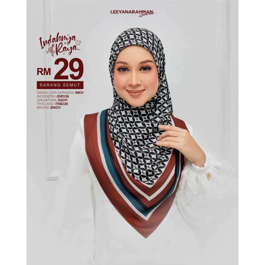 🔥HOT ITEM " INDAHNYA RAYA SERIES" BY LEEYANARAHMAN SCARVES🔥 | Shopee ...