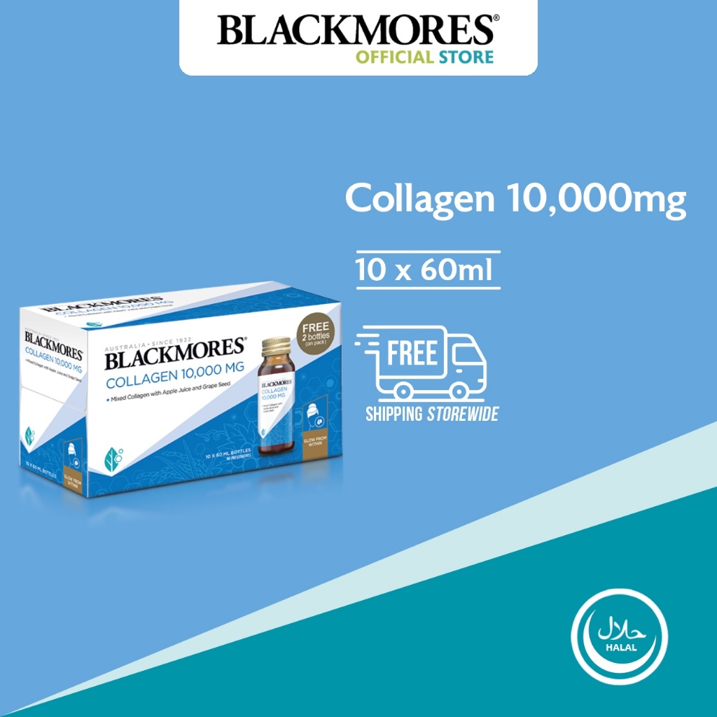 Blackmores Collagen 10000mg 10s - Promotes Firm and Radiant Skin (Min 6 ...