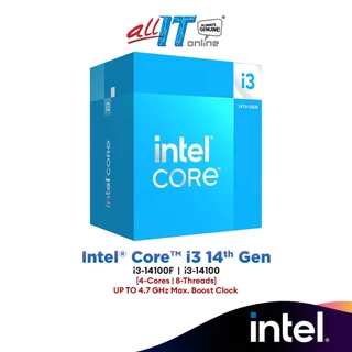 Intel® Core™ i3-14100F / i3-14100 (4-Core/8-Threads) Intel Processor | Intel 14th Gen CPU (LGA1700)