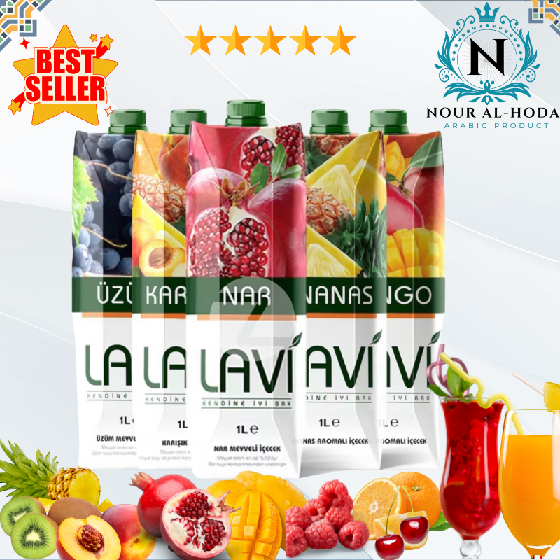 Natural Jus Fruit Juice Lavi 100 Natural Assorted Flavors, Pomegranate Juice, Mango, Fruitmix