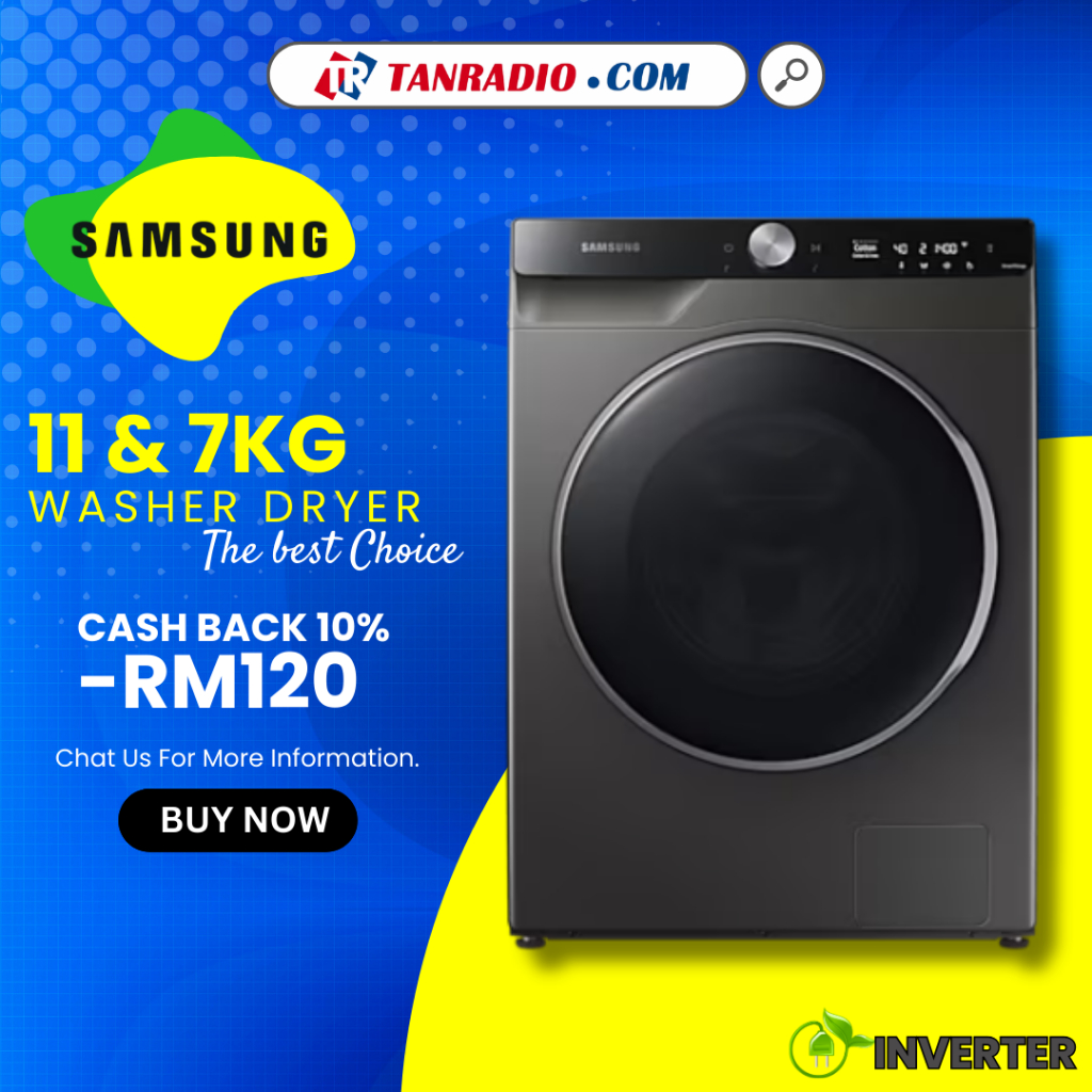 Samsung Washer Dryer with Ecobubble™ (11kg/7kg) WD7300T WD11TP34DSX