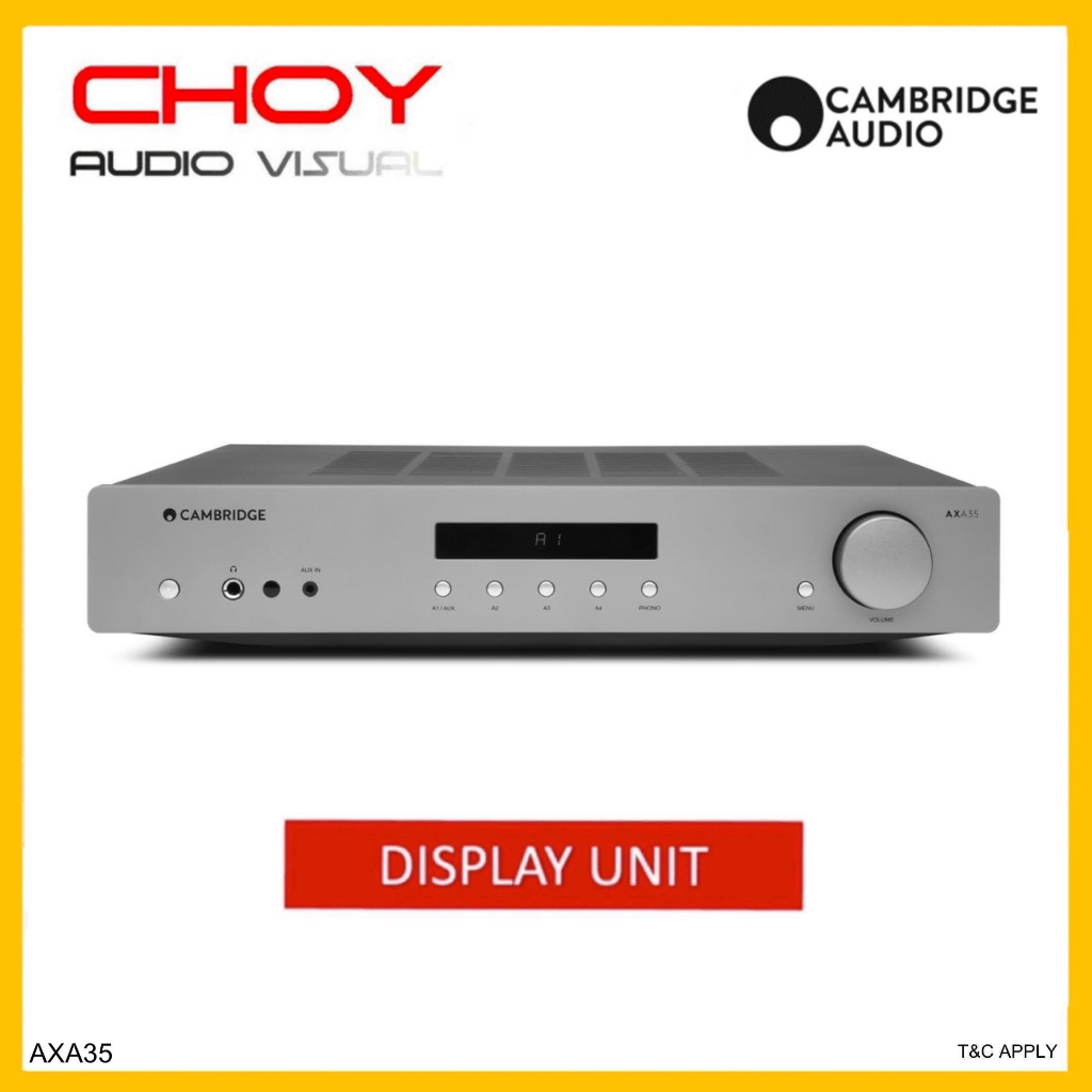 Cambridge Audio AXA35 Integrated Amplifier Built-In Phono-Stage Display ...