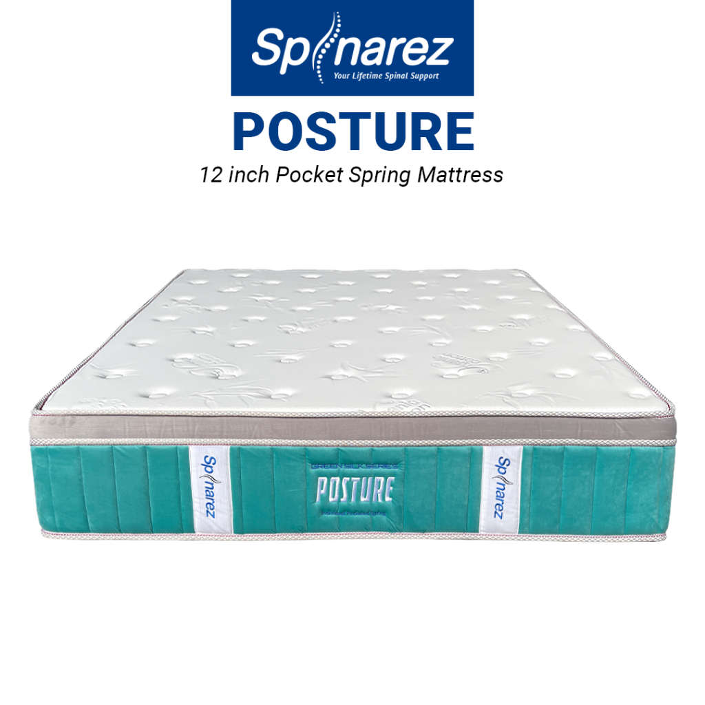 SpinaRez Posture Mattress 12 inch Individual Pocket Spring Mattress ...