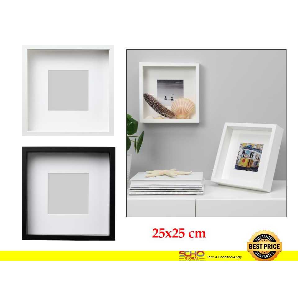 IKEA-SANNAHED Frame, 25x25 Cm (WHITE/BLACK) | Shopee Malaysia