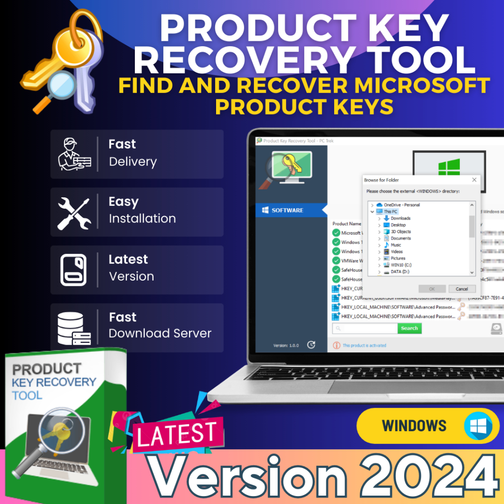 Product Key Recovery Tool 2 Find and recover Microsoft product Keys
