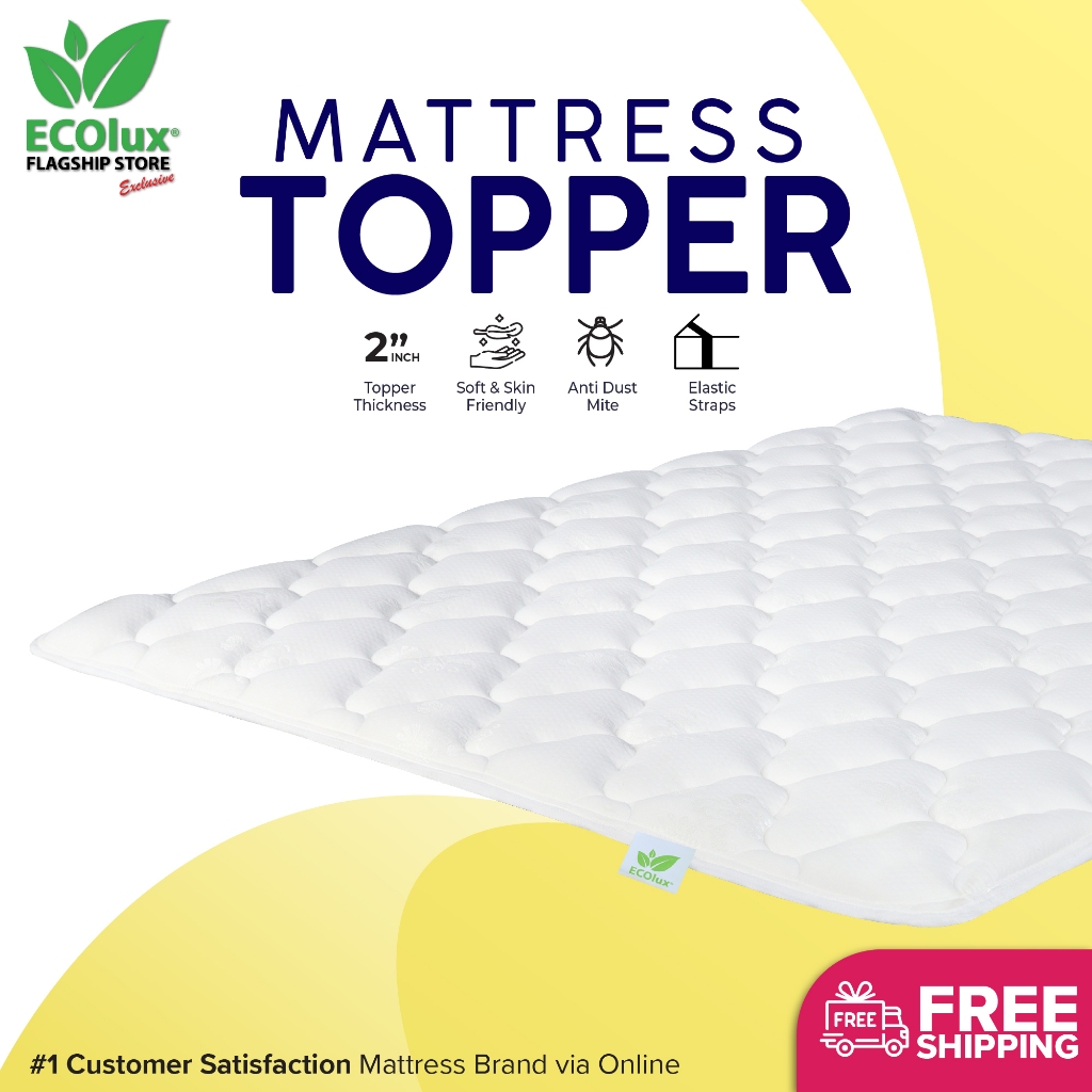 ECOlux Hotel Aloe Vera Fabric Topper Mattress (2
